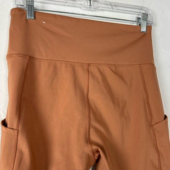 American Eagle Leggings The Everything‎ Pocket Solid Copper Orange Rust Athletic - Picture 4 of 8